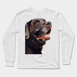 Chocolat Lab Cute 2 Long Sleeve T-Shirt